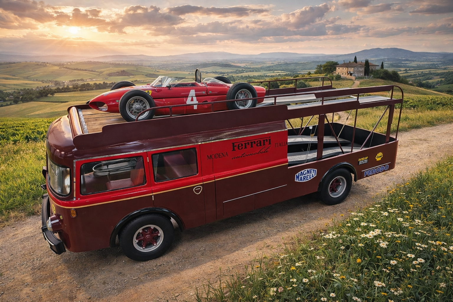Fiat Bertelotti Transporter Ferrari