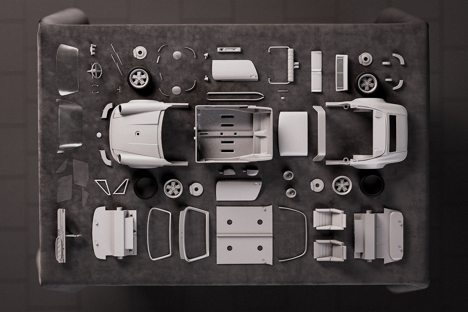 Porsche 911 Singer Targa 1/8 Model Kit DIY - Image 2